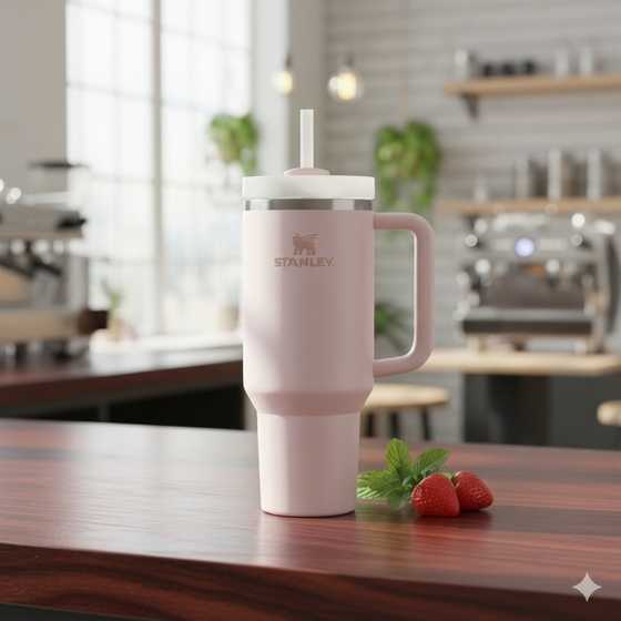 Stanley Quencher H2.0 40 oz Tumbler Review Rose Quartz 2.0