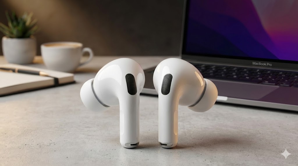 Apple AirPods Pro 3 earbuds with USB-C MagSafe charging case